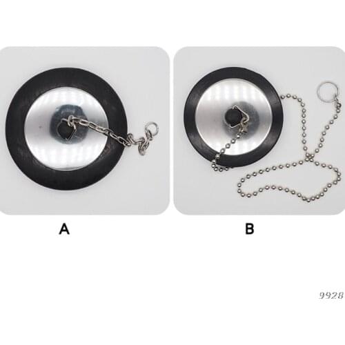 Sink Strainer & Stopper Kitchen Sink Drain Plug Sink Basket with Metal Center Knob and Rubber Stopper