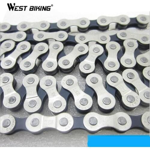 WEST BIKING Cycling Chain 8 Speed Zincir Bisiklet Road MTB Steel Bicycle Chain 6/7/8-Speed Road Bicycle Bike Chain Bike Parts