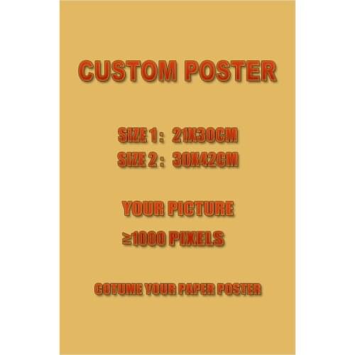 Custom Kraft Paper Vintage Poster Custom Your Personal Aesthetic Poster and Prints Painting Kitchen Bar Wall Decor