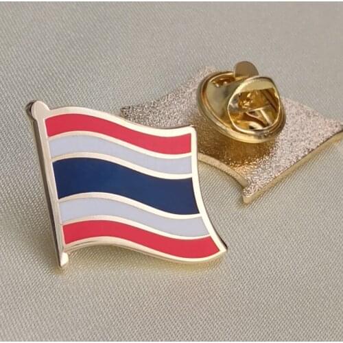 Soft Enamel Thailand/Thai Flag Lapel Pins/Brooch/Badges