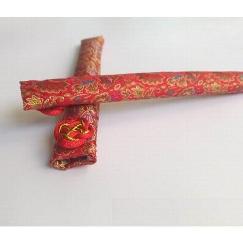 1000pcs Vintage Chinese Style Chopstick Sleeve Wedding Tableware Bundle Pocket Brocade Chopsticks Packing Gift Bag