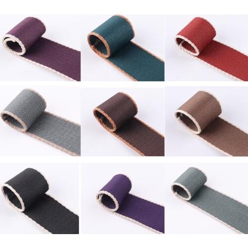 3yards 38mm Colorful Striped Webbing Ribbon Canvas Fabric Woven Webbing Belt Strap Sewing Bag Leash Dog Collar Cotton Tote Strap