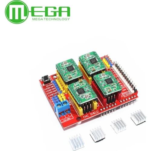5set New cnc shield v3 engraving machine / 3D Printer / + 4pcs A4988 driver expansion board