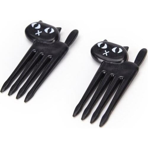 6Pcs Animal Farm Fruit Fork Mini Cartoon Children Snack Cake Dessert Food Fruit Pick Toothpick Bento Lunches Party Decor