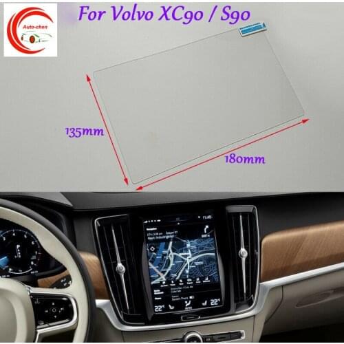 8.4 Inch Car GPS Navigation Screen HD Glass Protective Film For Volvo XC90/S90 Interior Sticker Accessories