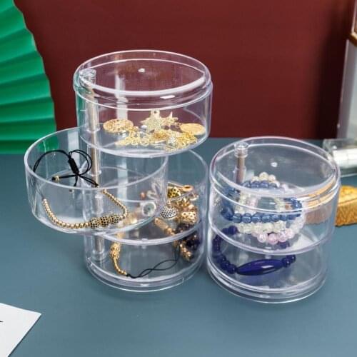 80% HOT SALES!!!Rotating Jewelry Box Durable Full Coverage Convenient Useful Storage Box for Living Room