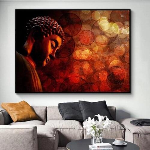 Abstract Buddha Wall Art Canvas Prints Buddhist Art Paintings on The Wall Posters and Prints Wall Pictures for Home Decor
