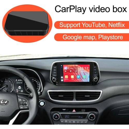 Wireless CarPlay Ai Box Supports YouTube Netflix Video GPS Navigation, for Hyundai Santafe Sonata Kia K5 K9 KX5 KX7 with CarPlay