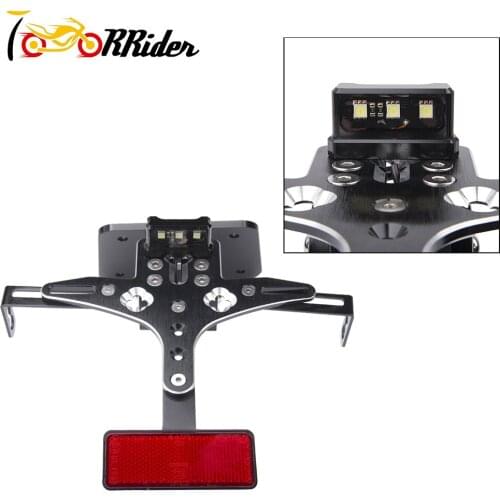For YAMAHA R25 R3 MT03 Fender Eliminator License Plate Holder Bracket LED Light 2015 2016 License Plate Brake Tail Light MT 03