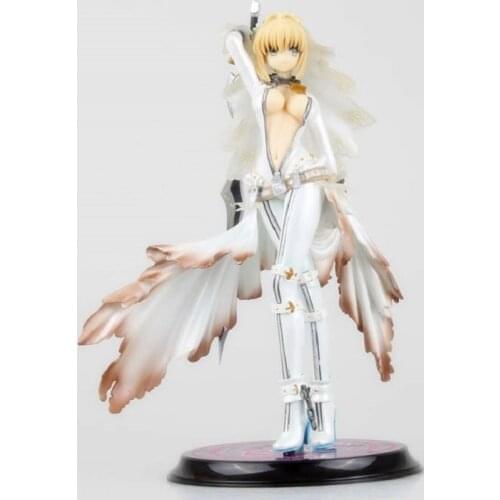Fate Stay Night Anime Saber Nero Bride Ver. saber lily 22cm 1/8 Scale PVC Action Figure Collection Model Doll adult Toys