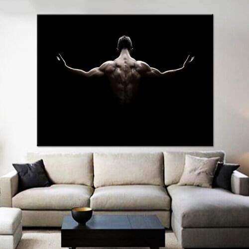HD Printed Framework Picture Canvas Wall Art Muscled Man Poster Decoration Living Room Modular Modern Decoration Painting