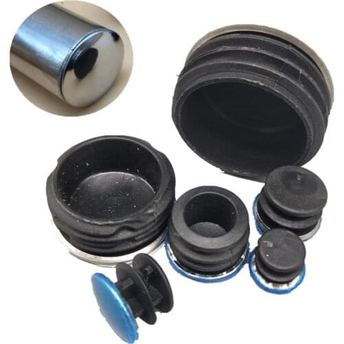 4pcs 25mm Steel Pipe Plug tube end cap for Chair Leg table foot Cover Bumper Floor Protector meubles Furniture feet accessories