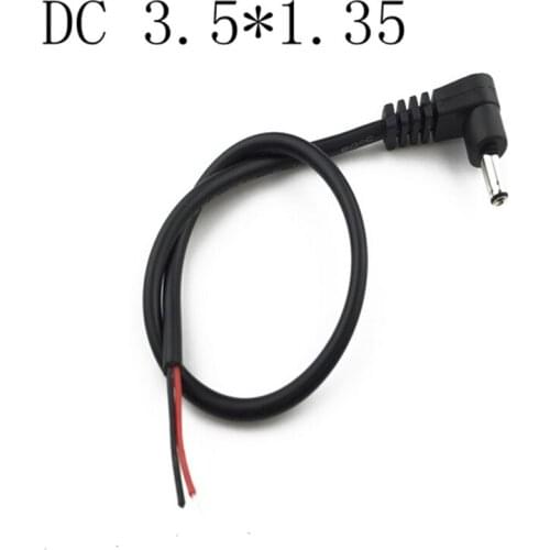 DC3.5 * 1.35 dc elbow on the tin right angle male head single wire dc power cord