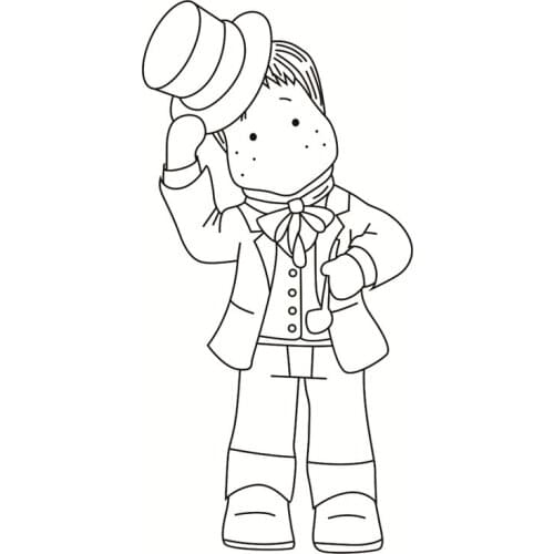 Boy pattern Transparent Clear Silicone Stamp/Seal for DIY scrapbooking/photo album Decorative clear stamp sheetstampons