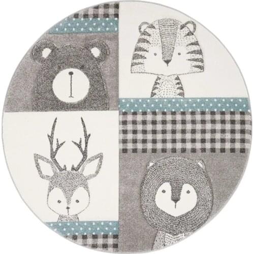 Soft Round Cartoon Floor Mat Puzzle Play Mat kids Rugs Living room Educational Childrens Carpet Crawling Floor Mats 1M