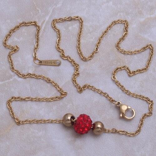 Wholesale Fashion Stainless Steel Jewelry High Quality Necklace Ball Pendant For Girl Woman & Girl Joyas Jewels Store NF903001