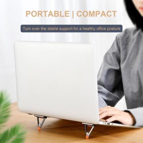 1 Pair Portable Laptop Stand Accessories Suporte Notebook Foldable Mini Cooling Bracket For MacBook Pro Universal Desktop Holder