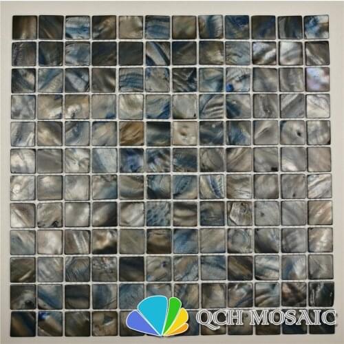Freshwater shell mother of pearl mosaic tile for house decoration wall tile 22 square feet/lot 25x25chip size qch157