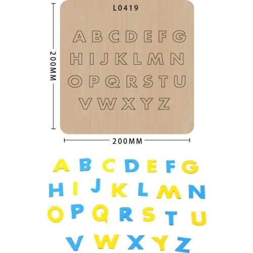 Smvauon Cutting Mold Wood Dies New Design Craft Die Letter Decoration Scrapbooking Paper Card Craft