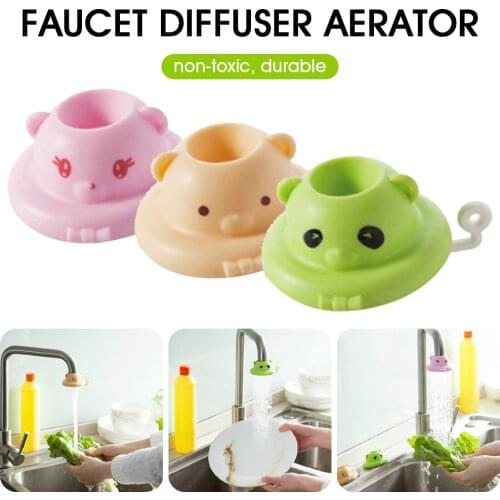 Cute Faucet Sprayer Diffuser Tap Aerator Attachment 2 Modes Adapter Water Saving Sink Faucet for Kitchen Bathroom Accessory