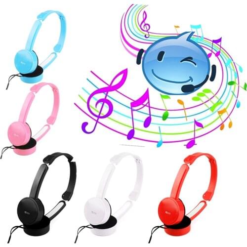 Foldable Stereo Headset Digital Noise Cancelling Headset Wire Control For Phone Children Kid MP3 MP4 IPad