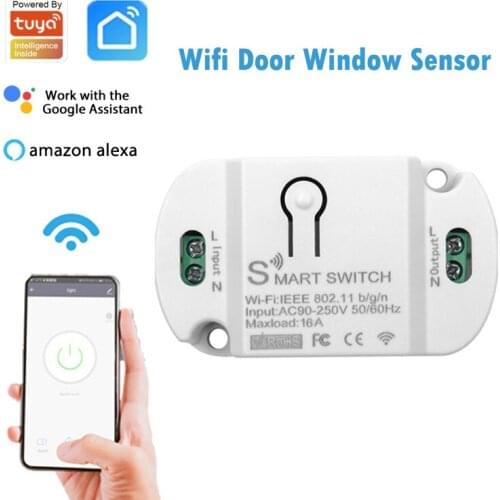 Tuya Switch 16A Wifi Smart Switch Breaker Module Timer Smart Life APP Wireless Remote Voice Control Work With Alexa Google Home