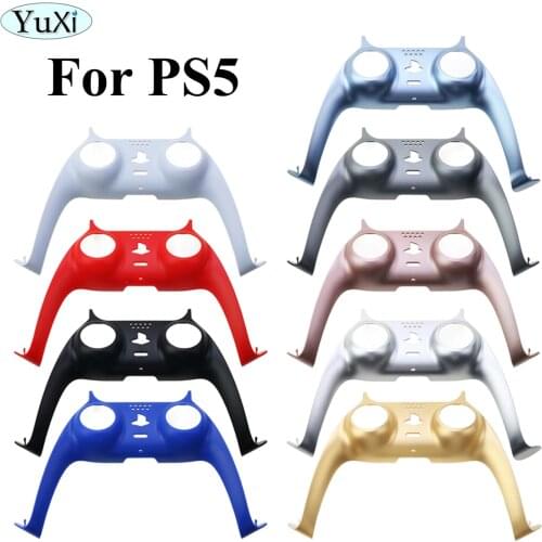 YuXi Replacement Controller Handle Front Middle Housing Shell for Sony PS5 Gamepad Decorative Strip Skin Case Cover Face-plate