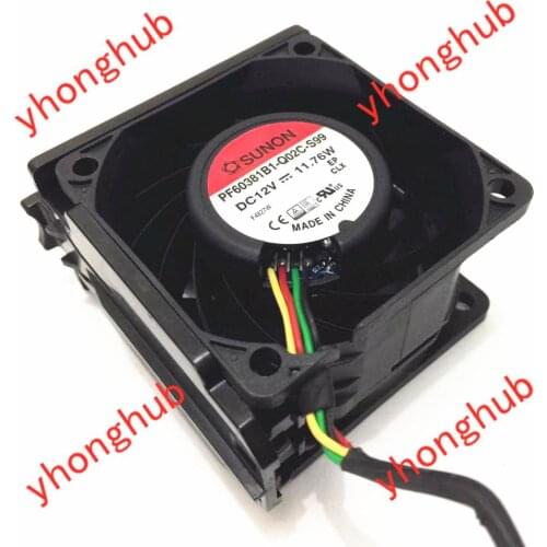 SUNON PF60381B1-Q02C-S99 DC 12V 11.76W 60x60x38mm Server Cooling Fan