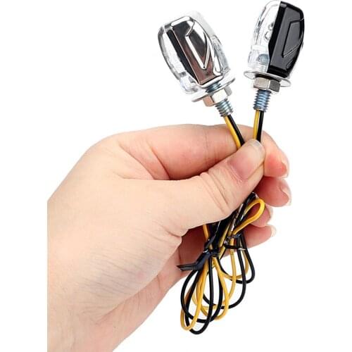 2pcs Motorcycle LED Turn Signal Mini LED Turn Signal Turn Signal General LED Modified Small Turn Light for Sports Car Dropship