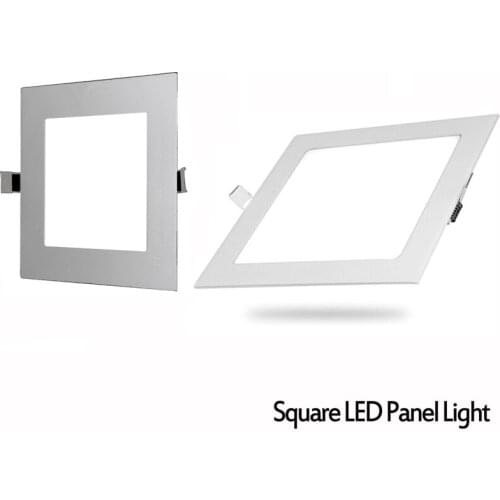 Ultra thin square led panel light 4w 6w 8w10w 12w 15w 18w downlight lamp led ceiling recessed grid slim led panel lights