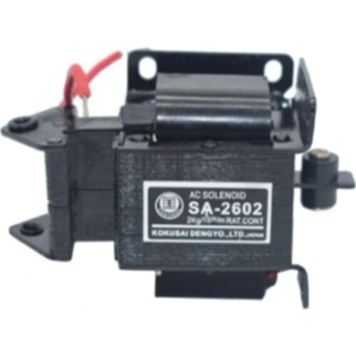 1PC SA-2602 AC 110V AC 220V Suction 2KG Stroke 15mm Tractive Type Solenoid Electromagnet