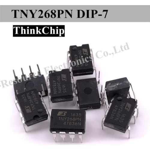 10pcs) TNY268PN DIP-7 TNY268P DIP TNY268 Enhanced Energy Efficient Low Power Off-line Switcher