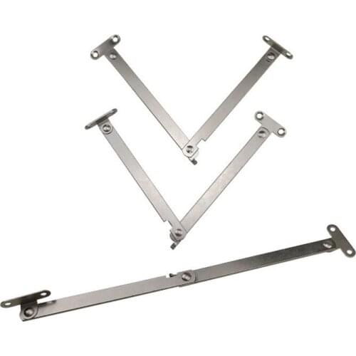 2Pcs 9-inch Cabinet Door Support Rod Folding Herringbone Two-section Hand Door Turning Lever