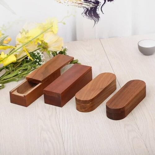 30pcs/lot 4 Styles Tea Storage Box Solid Wood Tea Caddy Tea Ceremony Accessories Organizer Food