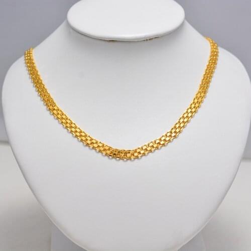 Dubai Arab india Gold Color ethnic necklace Chain For Men/Women Party gifts Jewelry Necklace Eritrea Israel Chunky Luck Chain
