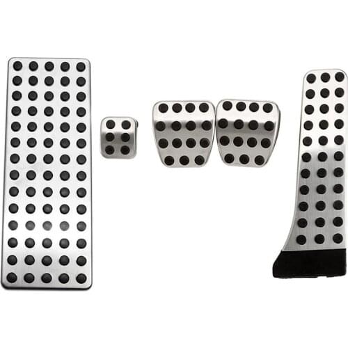 5PC Car Pedal Cover Accessories with Footrest for Mercedes Benz W203 W222 W213 W205 W204 W211 W212 W210 X204 W218