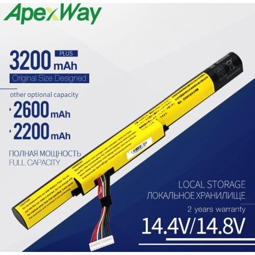 Apexway Z500 Laptop Battery For LENOVO Z400 Z400S Z400A Z510 Z500 Z500A L12L4K01 L12M4E21 L12M4K01 L12S4E21
