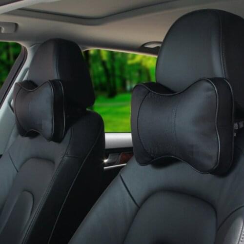 Car headrest For SEAT FOR Skoda 3D neck guard with leather / car cushion pillow bones outfit with a pair of automotive supplies