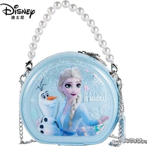 Disney Frozen 2 Childrens Plush Wallet Messenger Bag Little Girl Cute Cartoon Small Bag Trend Disney Girls Bags Queen Elsa