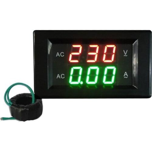 High Quality AC220V/AC60-300V 50A/100A AC Voltmeter Ammeter AC Digital Display AV/AC two-in-one double Function