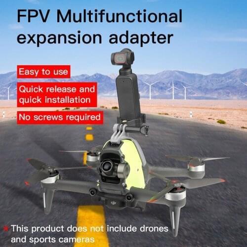 Multifunctional 3D Printing Expansion Adapter for DJI FPV Drone for OSMO Action GoPro Sports Camera Fixing Parts