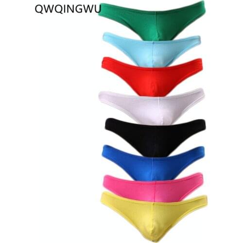 8PCS/Lot Men Underwear Sexy Pouch Briefs Pants For Men Men High Quality Cotton Briefs Gay Male Underwear Low Waist Solid Briefs