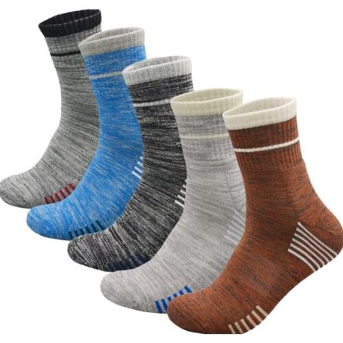 Mens Outdoor Socks Cushion Hiking Trekking Fishing Cycling Bootwear Work Warm Durable Thick Crew Socks