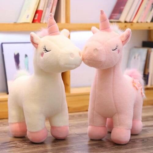 Soft Animal Girl Sofa Pillow Cushion Decoration Plush Stuffed Toy Unicorn Soft Horse Plush Ponies Doll