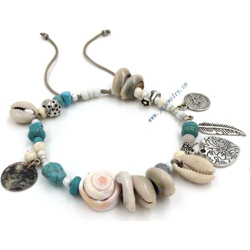 2015 new fashion jewelry Handmade Womens Barefoot Foot Jewelry Ankle Bracelet Antique Silver Coin Squirrels Anklet summer style