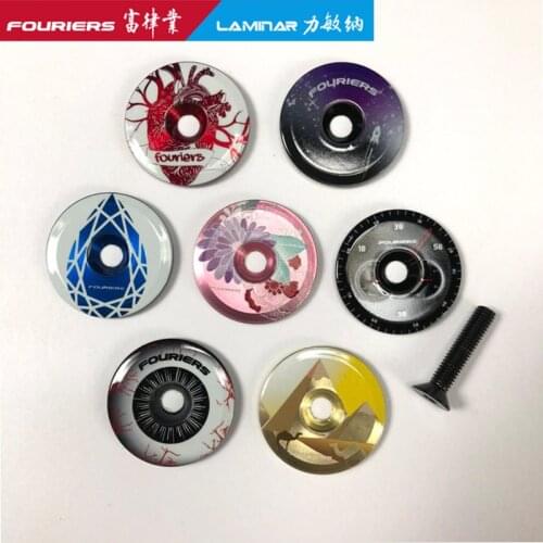 New Fouriers Bike Stem Top Cap Headset Cover 28.6mm 1-1/8 Steerer Caps Headset Cover Aluminum alloy Bicycle Parts