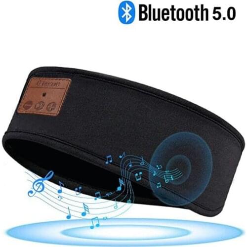 New bluetooth music headband cover eyes sleep goggles removable and washable bluetooth 5.0 call sports headscarf