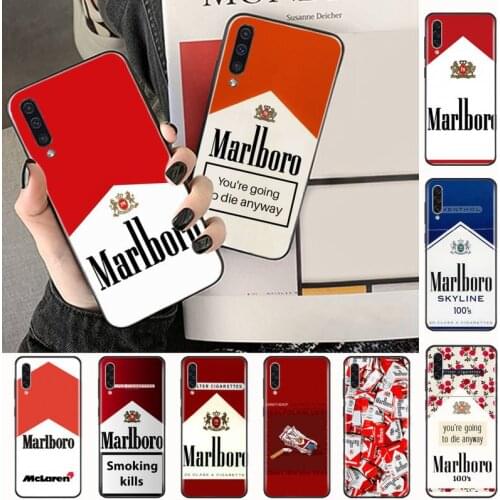Cigarette box Marlboroing Phone Case For Samsung A40 A31 A50 A51 A71 A20E A20S S8 S9 S10 S20 Plus note 20 ultra