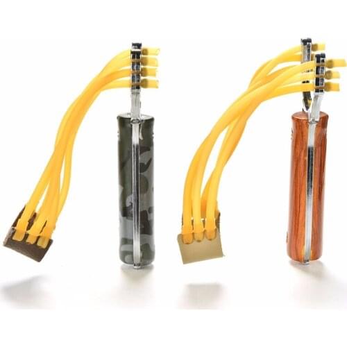 Professional Slingshot Sling shot Aluminium Alloy Slingshot Catapult Camouflage Bow Un-hurtable Outdoor Game Playing Tools 2019