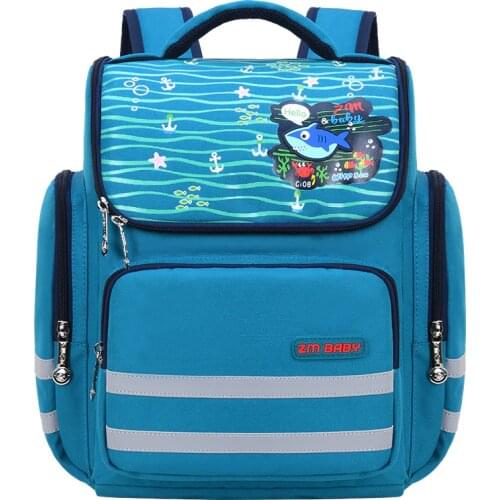 2020 New Kids School Bag for Kindergarten Grade 1 Fashion cartoon printed children Waterproof backpack space backpacks